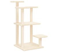 (cream) vidaXL Cat Scratching Posts with Platforms Cat Tower Pet Cat Climbing Tree