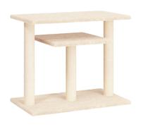 vidaXL Cat Scratching Posts w/ Platforms Cream 62.5cm, Cream