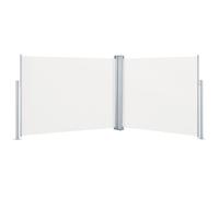 (cream) vidaXL Retractable Side Awning Garden Sun Screen Shade Outdoor Privacy Screen