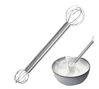 Cream Whipper,Stainless Steel Double-Head Miso Paste Stirrer - Japanese Food Grade Blender Whisker for Egg Batters Sauce Soup Stirring Cooking Baking Cocktail Bar Kitchen Home Salad