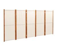 (cream white, 350 x 180 cm) vidaXL Room Divider Wall Partition Screen Panel Room Separator Privacy Screen