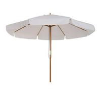 Cream White Garden Parasol Patio Umbrella With Ruffles