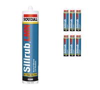 Cream White Soudal Silicone Sealant Slirub LMN All Purpose External Low Modulus Neutral Cureal Low Modulus Neutral Cure