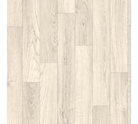 Cream Wood Effect Anti-Slip Vinyl FLooring For LivingRoom, Hallways, Kitchen, 2.8mm Thick Cushion Backed Vinyl Sheet, Waterproof Lino Flooring-2m(6'6") X 2m(6'6")-4m²