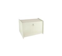 Cream Wooden Bread Bin Box Front Drop Door