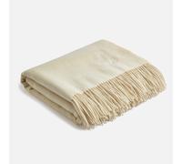 Cream Wool Throw