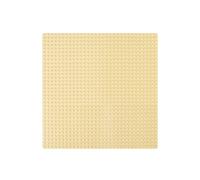 (Cream Yellow) Baseplate Base Plates Building Blocks 32 x 32 Dots Compatible for LEGO Boards
