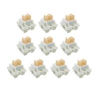 Cream Yellow Peach Silents Line Keyboards Switches Pre Lubed Hot Swap Tactiles 3Pin For Enhanceds Typing And Gaming Performances Pre Lubed Switches