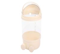 Cream Yellow Plush Toy Storage Tube, 65cm Transparent Bucket for Kids Room | Spacious bucket for stuffed animals, multifunctional kids room organiser, see-through storage solution