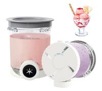 Creami Swirl Pints & Lids Set - 2PCS Ice Cream Containers Compatible with NC700 NC701 NC701Q CN701CO, BPA-Free, Freezer & Dishwasher Safe, Reusable Storage Cups for Homemade Desserts