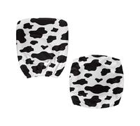 CREAMIC Cow Print Office Chair Cover Computer Chair Slipcovers Elastic Stretch Office Desk Chair Cover Soft Gaming Chair Cover Decorative Rotating Computer Chair Seat Cover Backrest Slipcovers