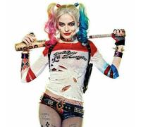 Creamily Harley Quinn Wig - Suicide Squad Harley Quinn Wig for Women, Long Pink and Blue Synthetic Colorful Cosplay Halloween Pink and Blue Curly Wig for Daily Party Use