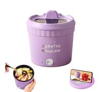 CREAMOON XDG159 1.2L Mini Electric Cooker Multi-Purpose Cooking Pot with Lid and Phone Holder Portable Household Purple