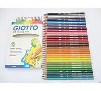 Creamore Crafts 36 Pack - Giotto Stilnovo Colour Colouring Pencils - School Kids Student Art
