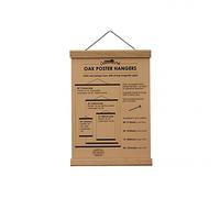 Creamore Mill Oak Poster Hanger with Strong Magnetic Grips MEDIUM 51cm 20"