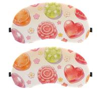 Creamy Avocado Toast for Breakfast Anti-Mite Breathable Fabric Eye Cover with Adjustable Hook-and-Loop Strap