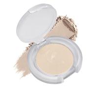 Creamy Beige White Single Pressed Eyeshadow, Smooth Blendable Matte-Look Eye Shadow Powder Compact for Natural Eye Base, Soft Inner Corner Highlight, Brow Bone & Daily Makeup