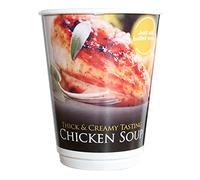 Creamy Chicken Soup 12oz Foil Sealed in Cup/incup Drinks 2GO x150 Banded Cups