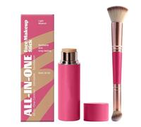 Creamy Face Foundation Stick, Multifunction Facial Contouring Makeup, 2.05x1.30in Matte Base with Smooth Grip, Lightweight Pigment Skin Balancer, Portable Beauty Wand with Design, Daily Cosmetic