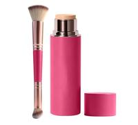 Creamy Face Foundation Stick, Multifunction Facial Contouring Makeup, 2.05x1.30in Matte Base with Smooth Grip, Lightweight Pigment Skin Balancer, Portable Beauty Wand with Design, Daily Cosmetic