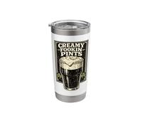 Creamy Fookin Pints Funny Irish Drinking Saint Patricks Pub Stainless Steel Insulated Tumbler