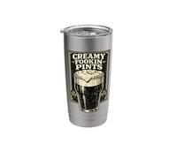 Creamy Fookin Pints Funny Irish Drinking Saint Patricks Pub Stainless Steel Insulated Tumbler