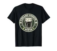 Creamy Fookin Pints Funny Irish Drinking Saint Patricks Pub T-Shirt