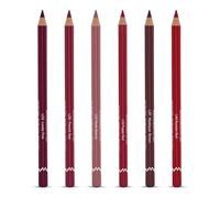Creamy Lip Liners Combo Pack of 6 | Long-Lasting, Waterproof & Smudge-Proof | Smooth Glide & Comfortable Wear | 1.8g Each | Multicolor 7 (COMBO-07)