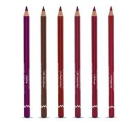 Creamy Lip Liners Combo Pack of 6 | Long-Lasting, Waterproof & Smudge-Proof | Smooth Glide & Comfortable Wear | 1.8g Each | Multicolor (COMBO-09)
