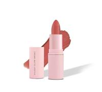 Creamy Matte Long-Lasting Lipstick - Peaches (302) | With Ceramides & Peptides | 12-Hour Wear | Lightweight, Smudge-Proof & Transfer-Proof | Peachy Nude Matte Finish