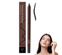 Creamy Pencil Eyeliner, 24 Hr Waterproof Eyeliner Duo Sharpenable Eye Pencil, Eyeliners Pencils Long Lasting Eye Liner for Daily Makeup, No Smudging, Fading, Smooth (Black)