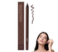 Creamy Pencil Eyeliner, 24 Hr Waterproof Eyeliner Duo Sharpenable Eye Pencil, Eyeliners Pencils Long Lasting Eye Liner for Daily Makeup, No Smudging, Fading, Smooth (Plum)