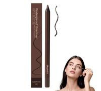 Creamy Pencil Eyeliner, 24 Hr Waterproof Eyeliner Duo Sharpenable Eye Pencil, Eyeliners Pencils Long Lasting Eye Liner for Daily Makeup, No Smudging, Fading, Smooth (Graphite)