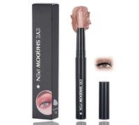 Creamy Rose Nude Eye Shadow Stick - Long-Lasting Waterproof Cream Eyeshadow Pencil with Smooth Blendable Texture, Metallic Shimmer Pen for Effortless Makeup (02#Rose Nude)