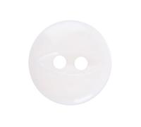 Creamy White Baby Cardigan Buttons, 11 mm Fish Eye, Pack of 10 - Two-Hole Plastic Buttons for Newborn Knits, Doll Clothes & Tiny Repairs - Giddy Square