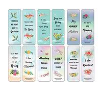 Creanoso Grief Affirmations Bookmarks (12-Packs) - Great Party Favors Card Set - Epic Incentive Set Book Page Clippers - Cool Gifts for Men, Women - Teacher Rewards for Book Readers