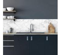 CREARREDA Kitchen Splash Guard Panel Wall Sticker 100% Made in Italy with Non-Toxic Ink and Waterproof Adhesive Vinyl Kitchen and Bathroom