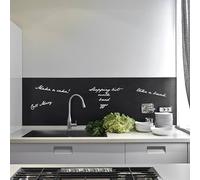 CREARREDA Kitchen Splash Guard Wall Sticker Easy to Apply Blackboard 260 x 60 cm 100% Made in Italy, Fireproof and Water Resistant Splash Guard PVC Sink
