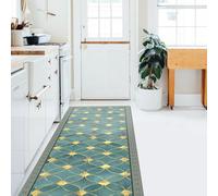 CREARREDA Runner Rug Kitchen Rug Insulated Fire Retardant Scratch Resistant Hypoallergenic Easy Wash Vinyl Rug Made in Italy Kitchen Mat PVC Non-Slip