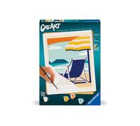 CreArt 24x30 cm Relax at the Beach, Adult, Paint by Numbers, 23897, Ravensburger