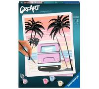 CreArt Beach Life Paint by Numbers for Adults 12 Years Up - Painting Arts and Crafts Set - Home Decor Accessories