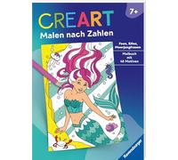 CreArt Malen nach Zahlen ab 7: Feen, Elfen, Meerjungfrauen