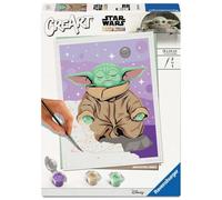 CreArt, Paint by Numbers Adults Trend - Star Wars Meditating Grogu