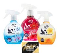 Crease Release Spray - Anti-Crease Wrinkle Releaser | Scents | Iron-Free Clothing Refresher Spray | Fabric Freshener by Parahon (1500ml, Trio Scents)