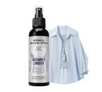 Creased Clothes Spray | 120ml No-Ironing Fabric Smooth Solution,Wrinkled Clothes Release Spray,for Tops Skirts Suits Dresses Garments Home Apartment Travel Vacation