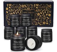 CREASHINE Men‘s Scented Candles Sets 8 Pack Gifts for Men Birthday Gift for Him Thank You Jar Candle in Glass for Father,Husband,Brother,Son,Family Xmas Retirement Present for Male Friends/Colleague