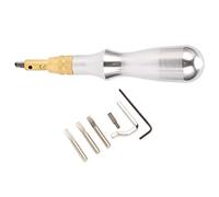 Creasing Edge Beveler, Leather Groover Tool Aluminum Alloy Handle Portable Professional for Sewing for Leathercraft