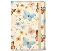 CREATACBIN Butterfly Passport Holder Passport Cover Flight Tickets Wallet Travel Accessories Essentials Slim Portable Waterproof Credit Card Slot Passenger Ticket Book for International Travel Flight