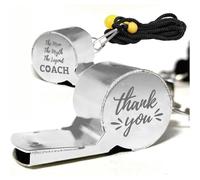 CREATCABIN 1 Box Stainless Steel Whistles Bulk Sports Whistles For Coaches Metal PE Teaches Loud Clear Sound Referee Gear With Lanyard Engraved for Officials Football Animal Training 1.8x0.7x0.9 inch