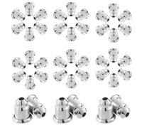 CREATCABIN 100 Pairs Silver Earring Backs for Studs Locking Replacements Platinum Plated Brass Bullet Ear Nuts Backings Set Secure Women Men Earrings Stopper Jewellery Accessories 6 x 5mm